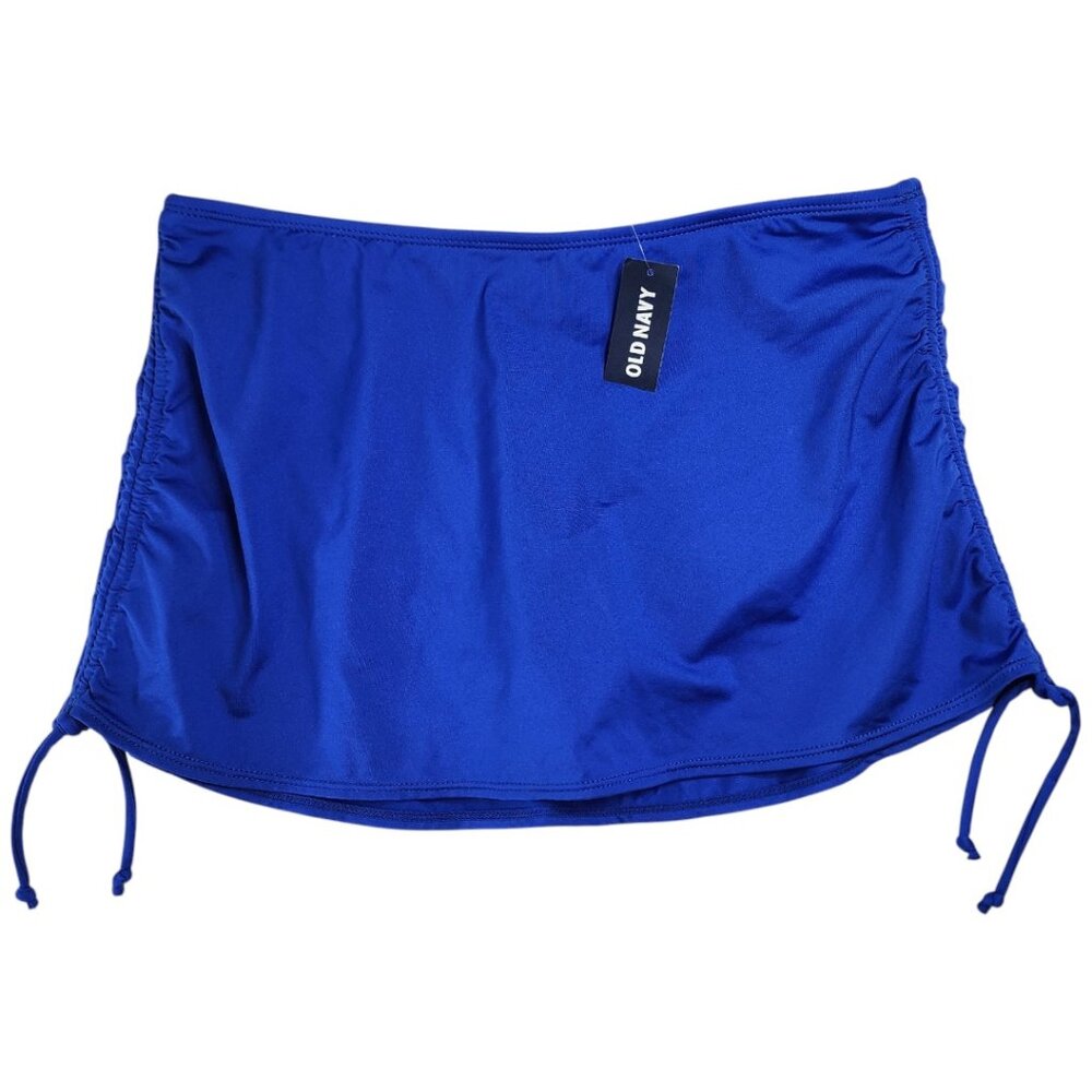 NWT OLD NAVY- WOMENS-  SIZE- SM- Swim Skirt- BLUE Gathered -Skort-Comfortable